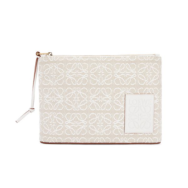 【ロエベ】新作◇アナグラムポーチ◇ジャカード コピー カーフ C730C63X15